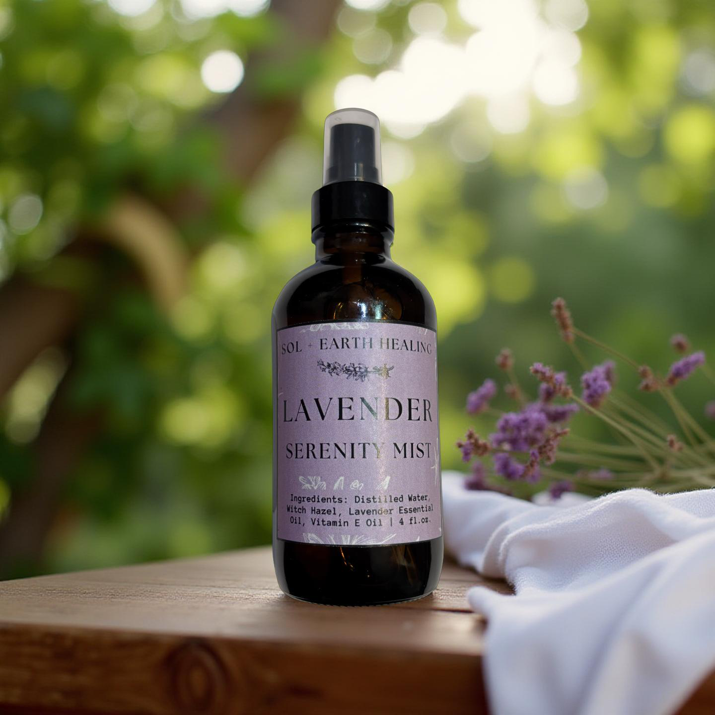 Lavender Serenity Mist — Calming Aromatherapy Spray